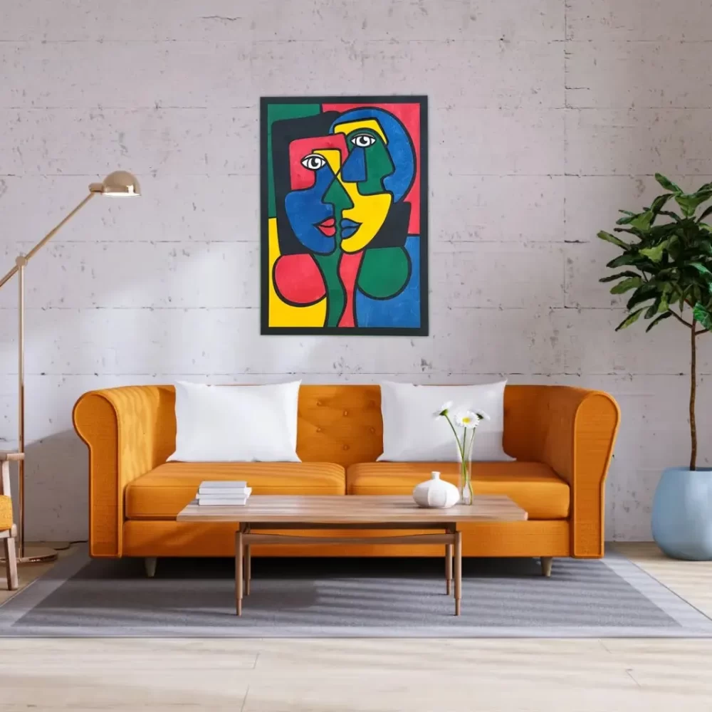 Panou decorativ Picasso – Kiss in color